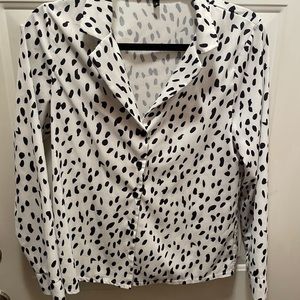 Dalmatian print blouse